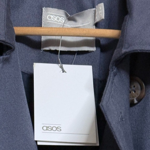 ASOS Dark Gray Trench Coat - Picture 4 of 7